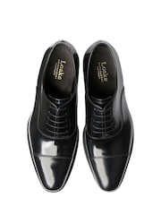 Loake Smith Black Polished Oxford Toe Cap Shoes - Image 3 of 3