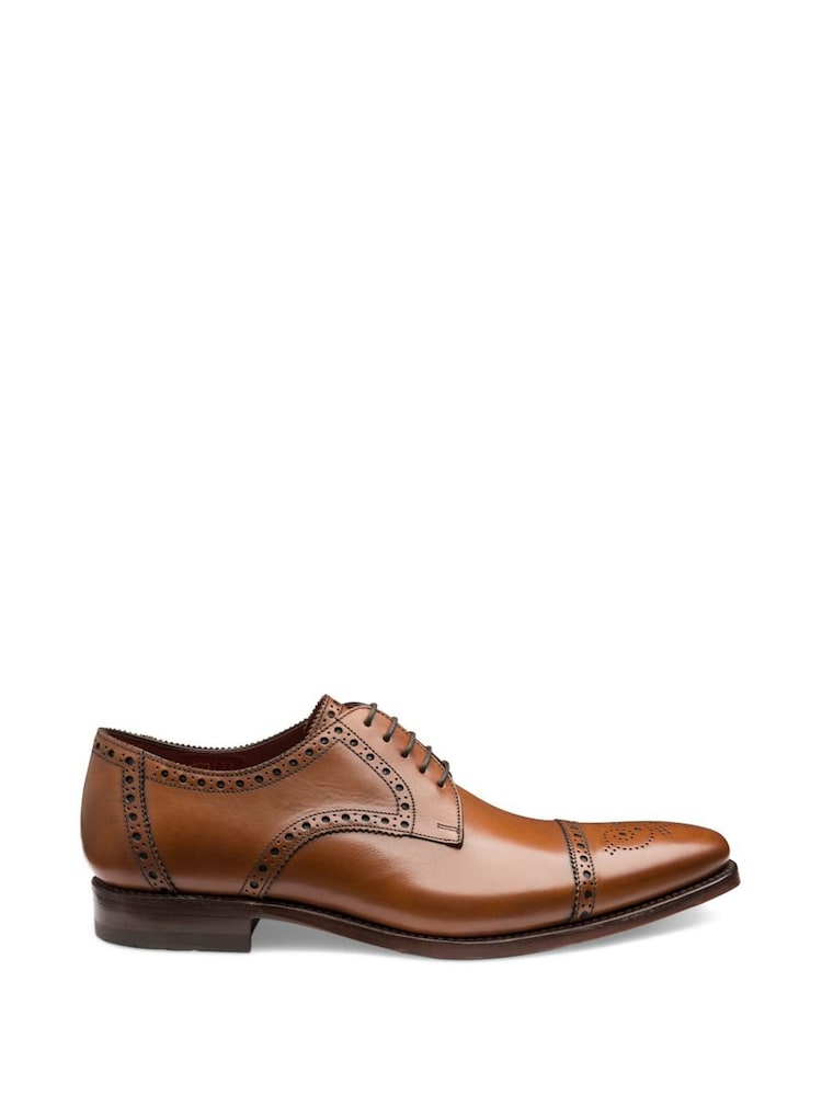 Loake Foley Calf Leather Semi Brogue Shoes - Image 1 of 3
