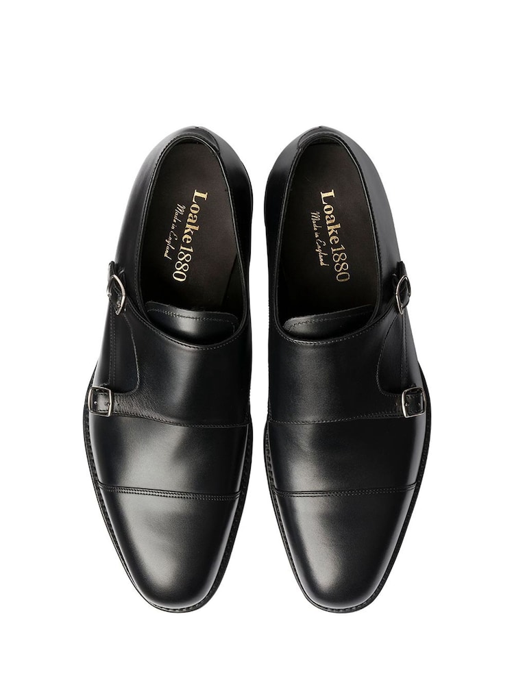Loake Cannon Twin Buckle Monk Strap Shoes - Image 3 of 3