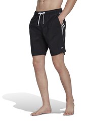 adidas Dark Black Adicolor Essentials Solid Swim Shorts - Image 1 of 6