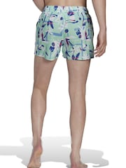 adidas Green Swim Shorts - Image 2 of 7