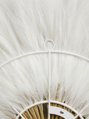 White and Gold Extra Large Pampas Grass Wall Art - Image 2 of 5