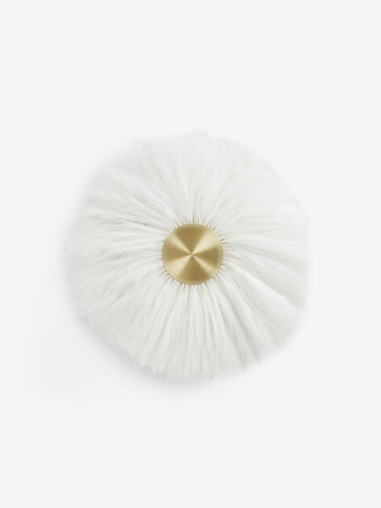 White and Gold Extra Large Pampas Grass Wall Art - Image 5 of 5