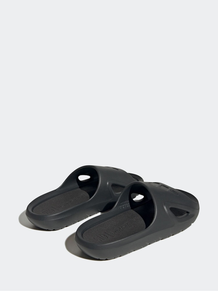 adidas Light Grey Adicane Slides - Image 2 of 9
