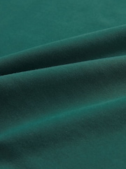 Green Double Layer Ribbed Long Sleeve Crew Neck Top - Image 6 of 6