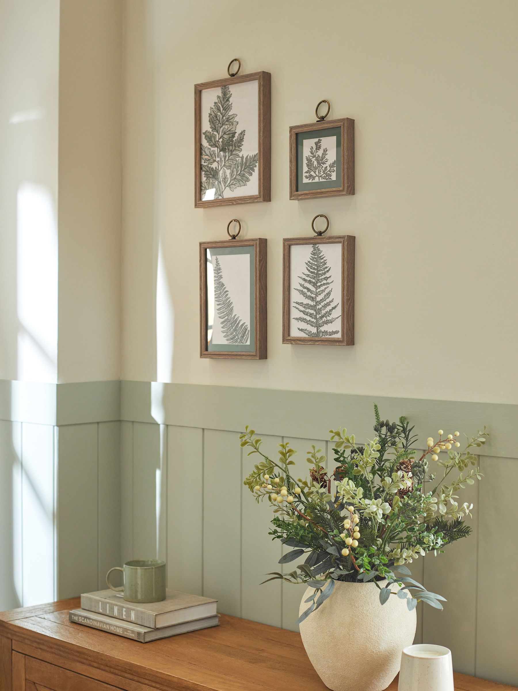 Buy Set of 4 Green Botanical Framed Wall Art from the Next UK online shop