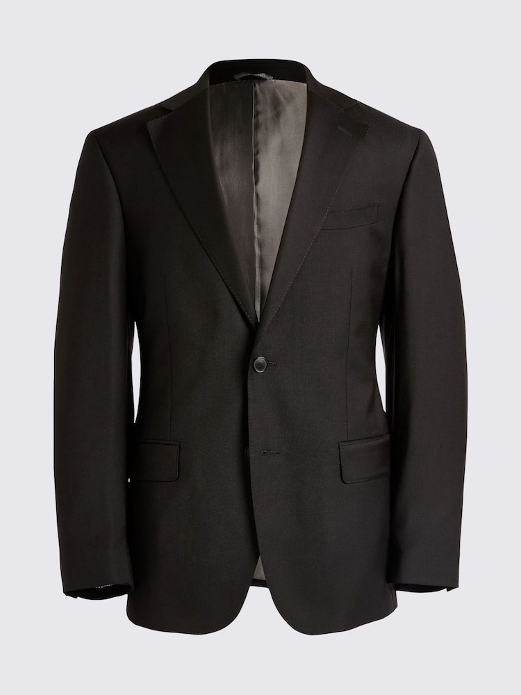 MOSS x Cerruti Black Tailored Fit Twill Suit Jacket - Image 7 of 7