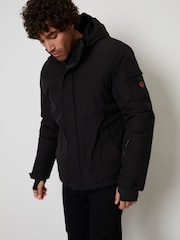Threadbare – wasserabweisende Skijacke mit Mikrofleece-Futter und Kapuze - Bild 3 von 4