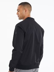 Threadbare Black Showerproof Utility Pocket Bomber Jacket - Image 2 of 4