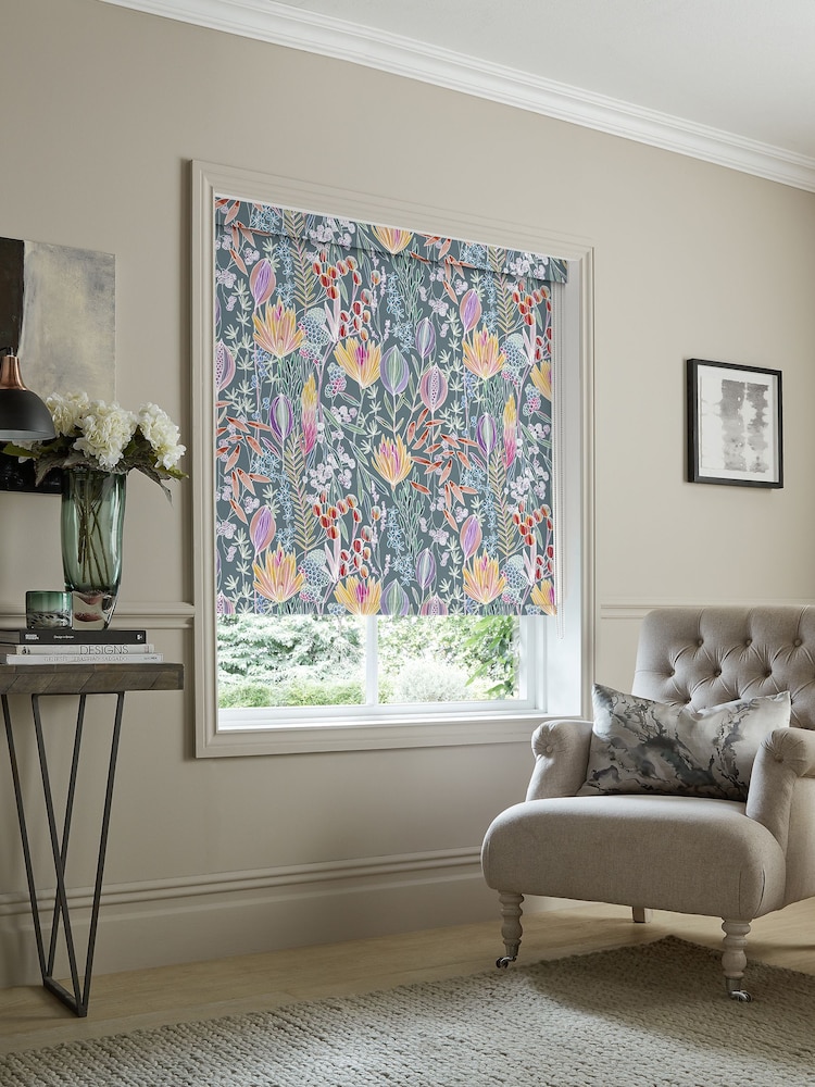 Voyage Papaya Grey Blackout Masina Made to Measure Roller Blind - Image 2 of 6