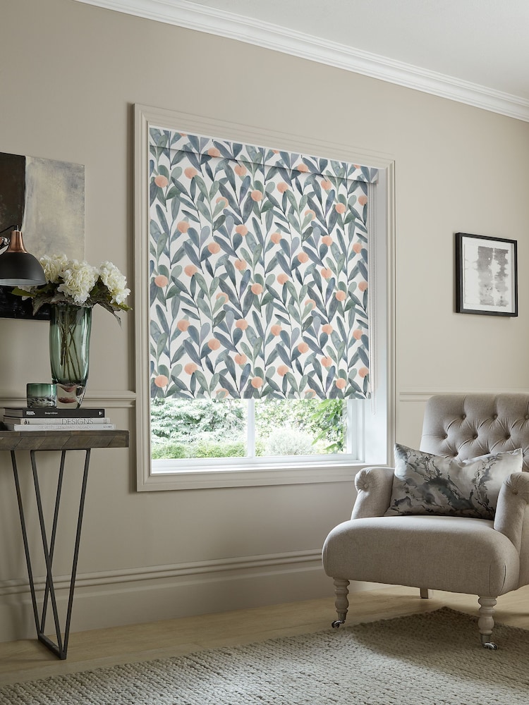 Voyage Mineral Blue Blackout Enso Made to Measure Roller Blind - Image 2 of 6