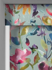 Voyage Pacific Blue Blackout Jayin Made to Measure Roller Blind - Image 4 of 6