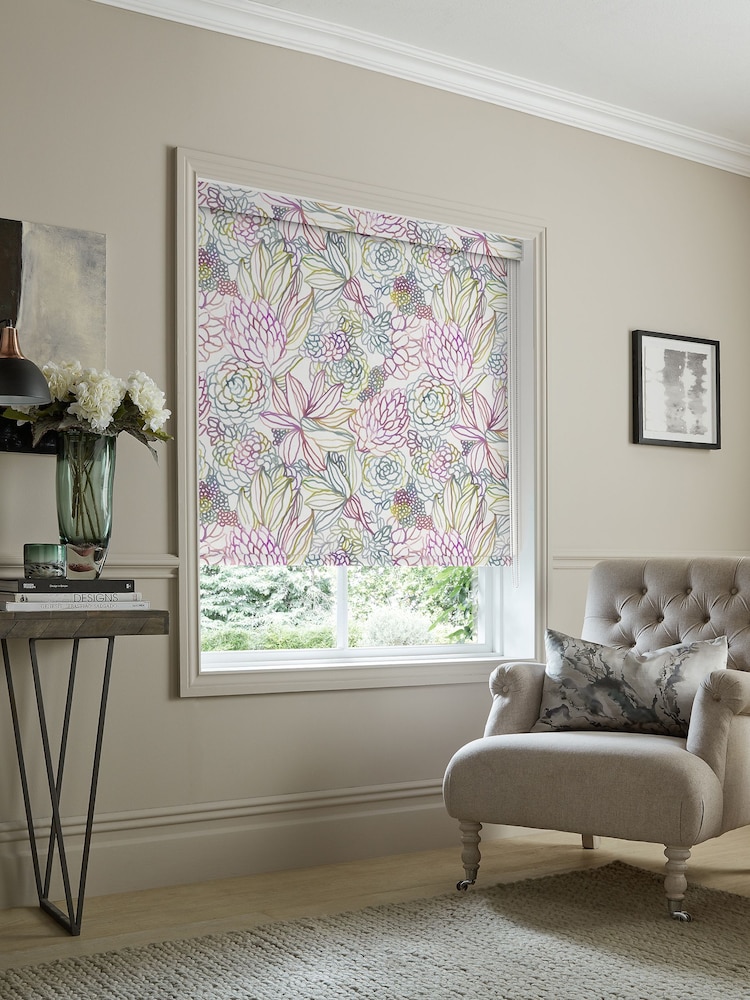 Voyage Sorbet Purple Blackout Althorp Made to Measure Roller Blind - Image 2 of 6