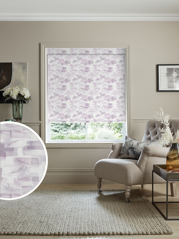 Voyage Berry Purple Blackout Salinas Made to Measure Roller Blind - Image 1 of 6