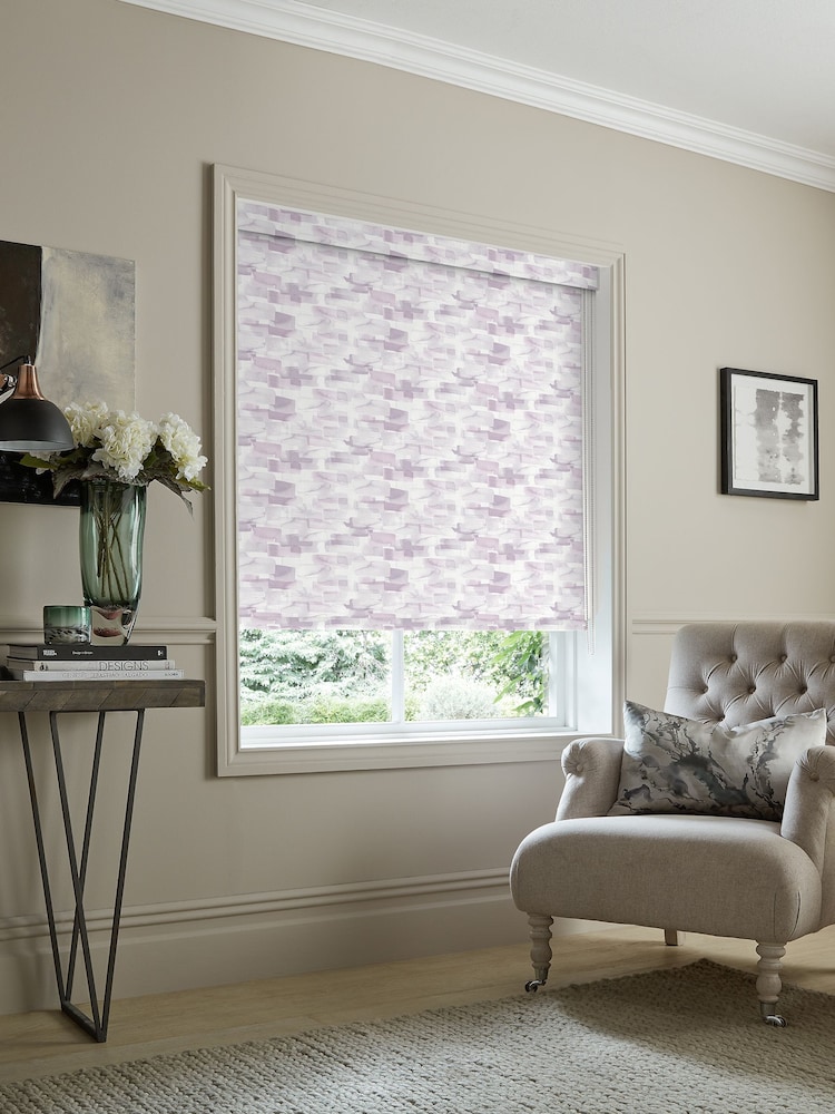 Voyage Berry Purple Blackout Salinas Made to Measure Roller Blind - Image 2 of 6
