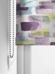 Voyage Summer Purple Blackout Kampala Made to Measure Roller Blind - Image 5 of 6