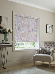 Voyage Dahlia Grey Blackout Masina Made to Measure Roller Blind - Image 2 of 6
