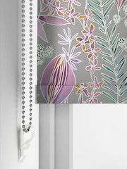 Voyage Dahlia Grey Blackout Masina Made to Measure Roller Blind - Image 5 of 6