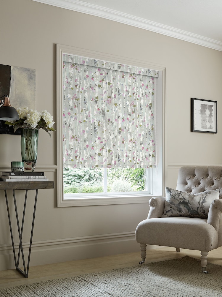 Voyage Peony Purple Blackout Hoppa Made to Measure Roller Blind - Image 2 of 6
