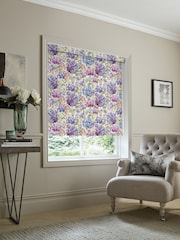 Voyage Grape Purple Blackout Hydrangea Made to Measure Roller Blind - Image 2 of 6