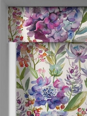 Voyage Grape Purple Blackout Hydrangea Made to Measure Roller Blind - Image 4 of 6