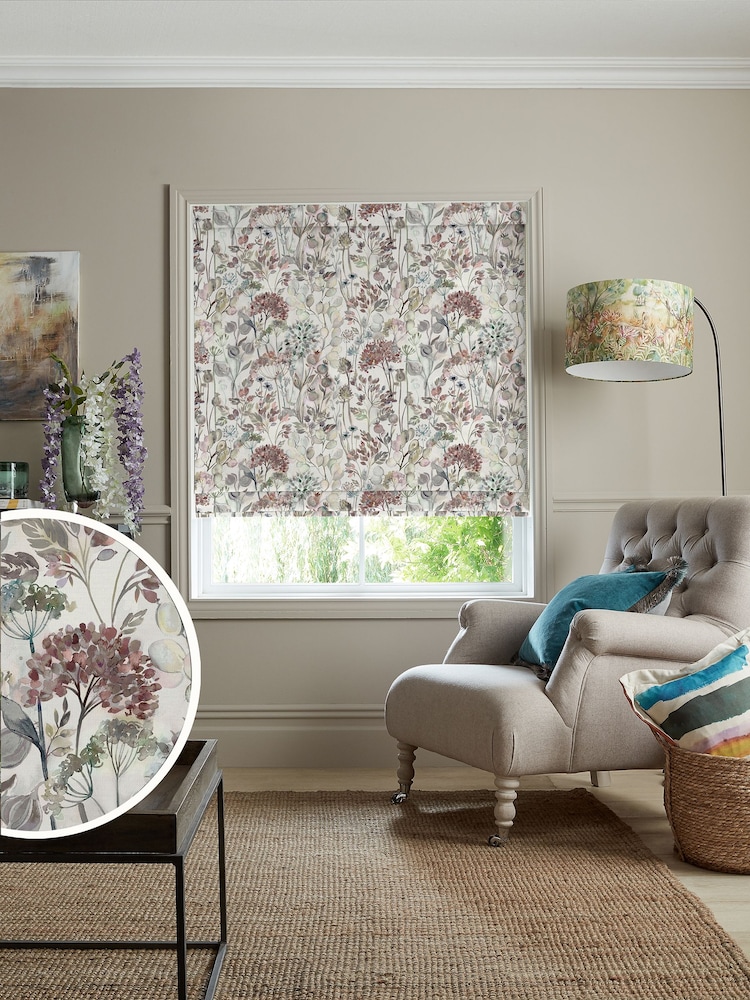 Voyage Dawn Brown Country Hedgerow Made to Measure Roman Blind - Image 1 of 6