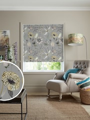 Voyage Dawn Grey Oceania Made to Measure Roman Blind - Image 1 of 6