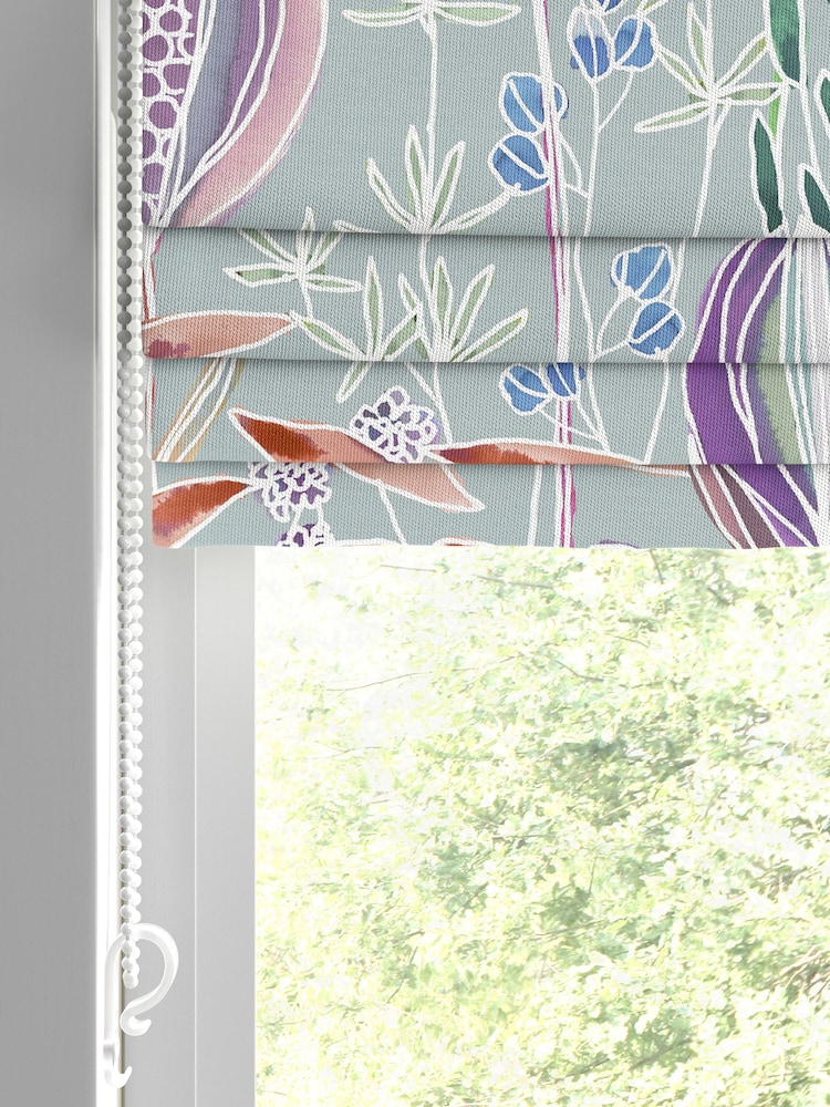 Voyage Egg Blue Masina Made to Measure Roman Blind - Image 2 of 6