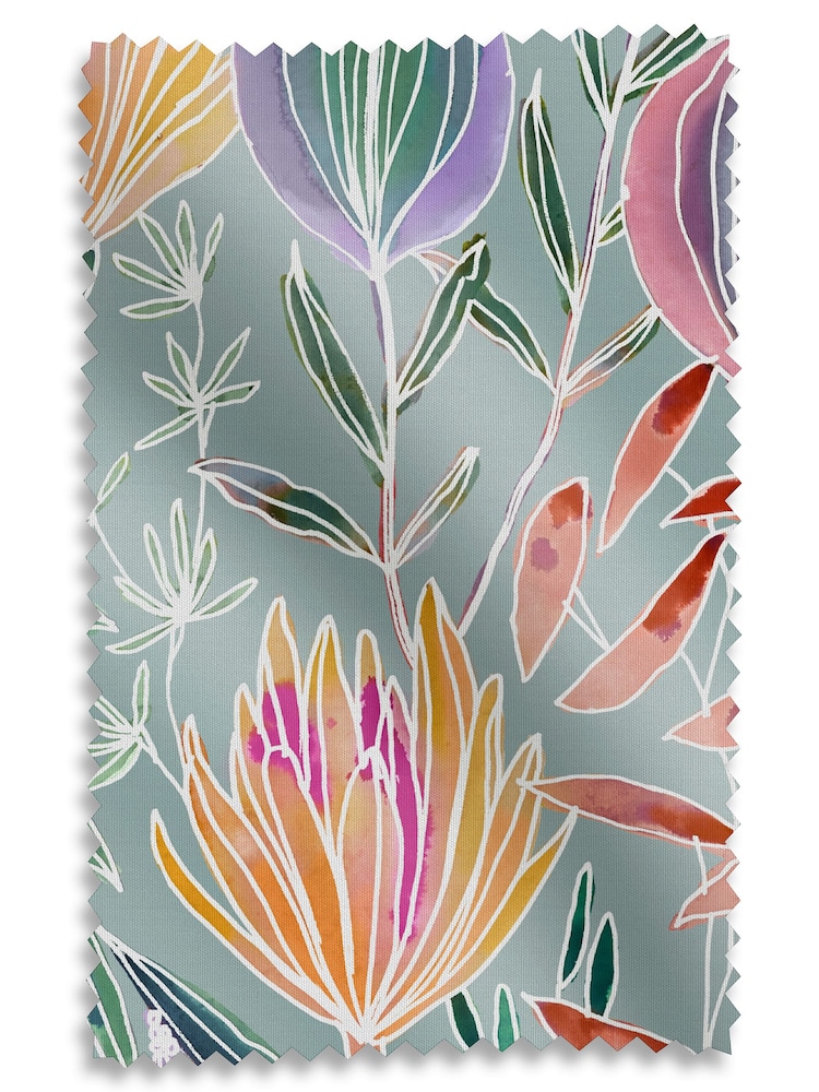 Voyage Egg Blue Masina Made to Measure Roman Blind - Image 6 of 6