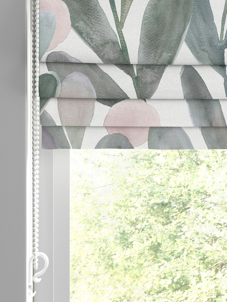 Voyage Granite Grey Enso Made to Measure Roman Blind - Image 2 of 6