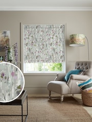 Voyage Peony Purple Hoppa Made to Measure Roman Blind - Image 1 of 6