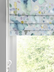 Voyage Pacific Blue Sprinkles Made to Measure Roman Blind - Image 2 of 6