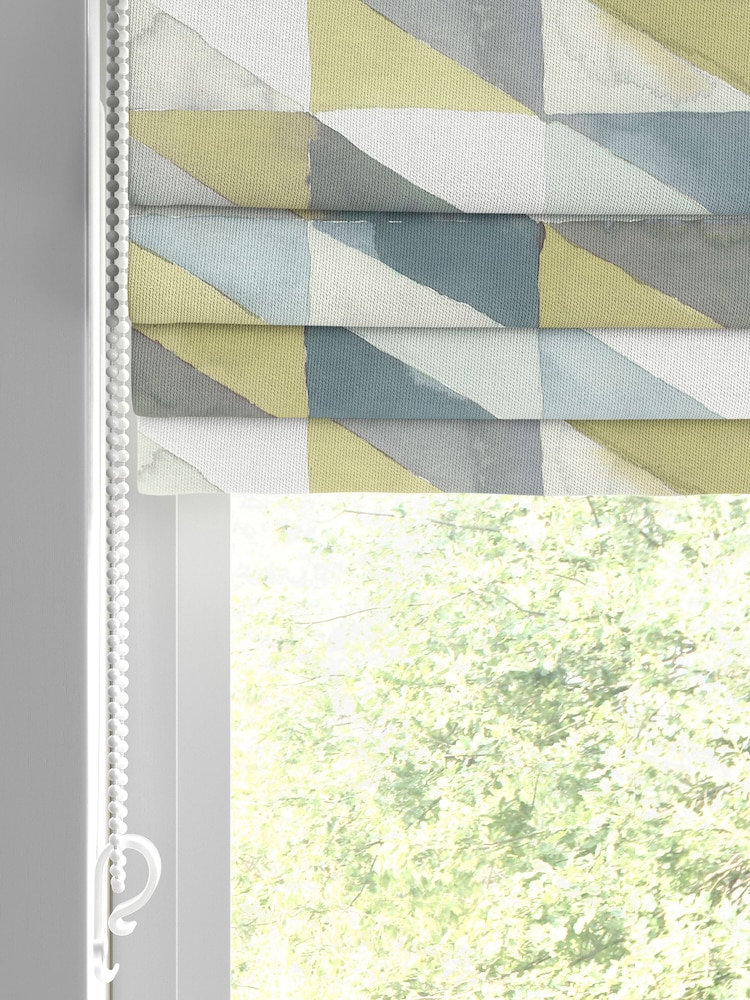 Voyage Peridot Grey Kerlaz Made to Measure Roman Blind - Image 2 of 6