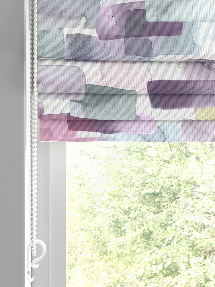 Voyage Summer Purple Kampala Made to Measure Roman Blind - Image 2 of 6
