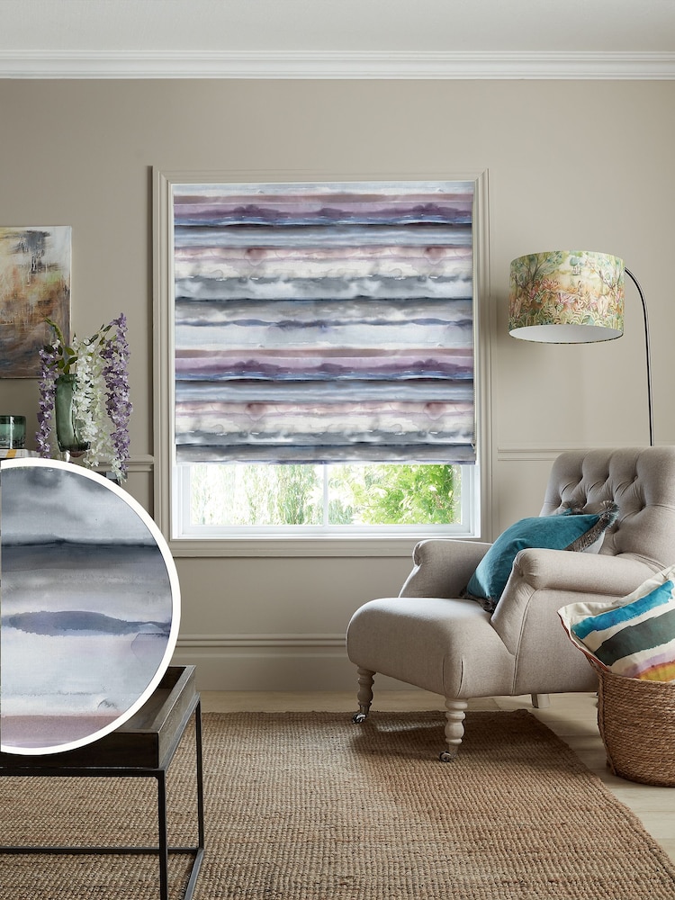 Voyage Blush Pink Jama Made to Measure Roman Blind - Image 1 of 6
