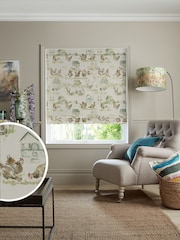 Voyage Natural Linen Henny Penny Made to Measure Roman Blind - Image 1 of 6
