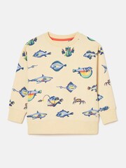 Joules Boys' Sea Air Neutral Printed Sweatshirt - Image 1 of 5
