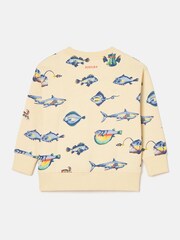 Joules Boys' Sea Air Neutral Printed Sweatshirt - Image 2 of 5