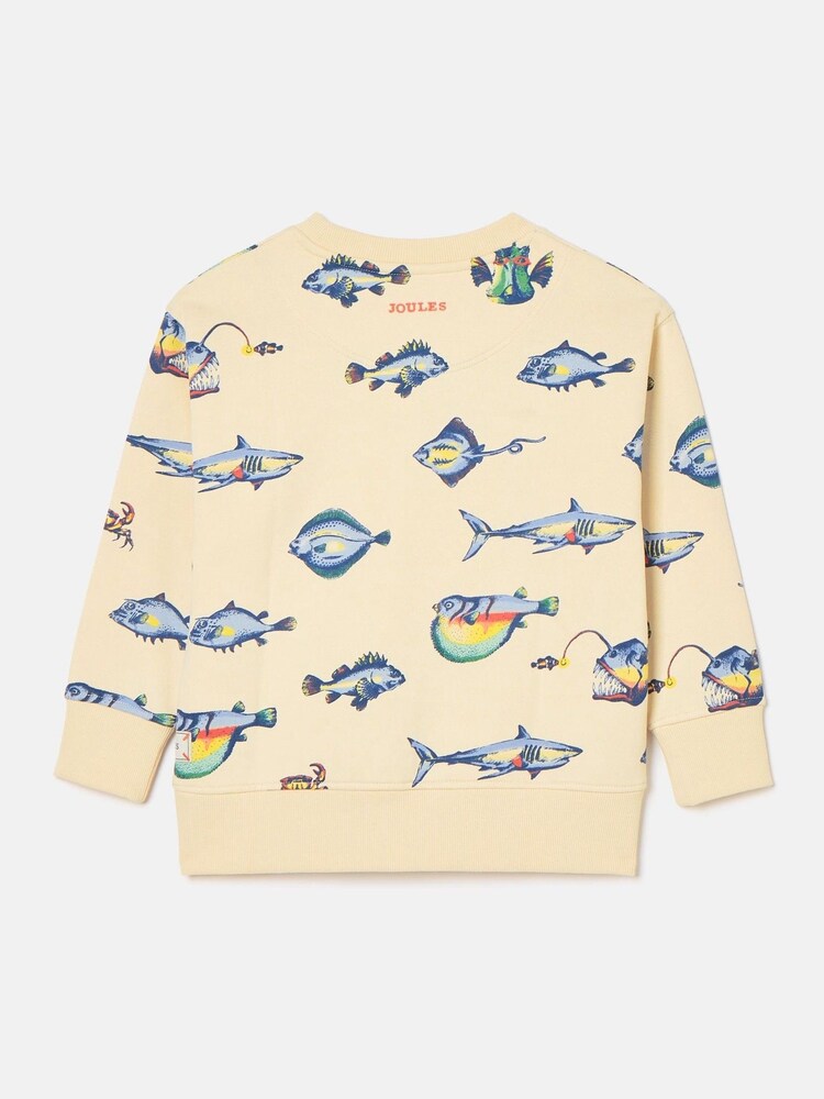 Joules Boys' Sea Air Neutral Printed Sweatshirt - Image 2 of 5