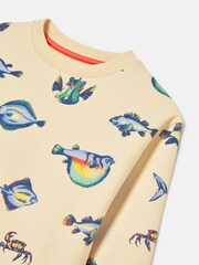 Joules Boys' Sea Air Neutral Printed Sweatshirt - Image 3 of 5