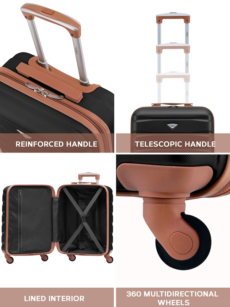 Flight Knight 55x40x20cm Ryanair Priority 4 Wheel ABS Hard Case Cabin Carry On Hand Luggage - Image 5 of 7