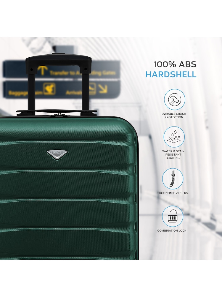 Flight Knight 55x40x20cm Ryanair Priority 4 Wheel ABS Hard Case Cabin Carry On Hand Luggage - Image 4 of 7