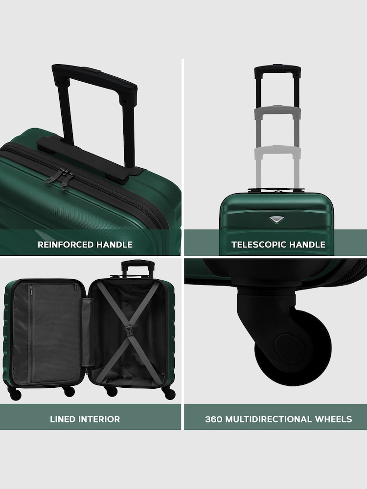 Flight Knight 55x40x20cm Ryanair Priority 4 Wheel ABS Hard Case Cabin Carry On Hand Luggage - Image 7 of 7