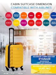 Flight Knight 55x40x20cm Ryanair Priority 4 Wheel ABS Hard Case Cabin Carry On Hand Luggage - Image 3 of 7