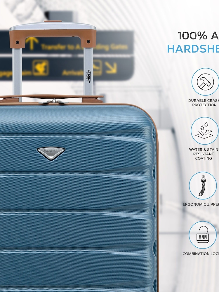 Flight Knight 55x40x20cm Ryanair Priority 4 Wheel ABS Hard Case Cabin Carry On Hand Luggage - Image 4 of 7