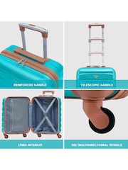 Flight Knight 55x40x20cm Ryanair Priority 4 Wheel ABS Hard Case Cabin Carry On Hand Luggage - Image 7 of 7