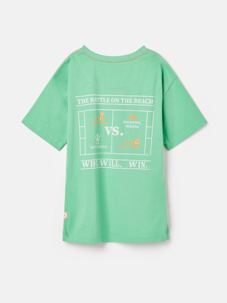 Joules Boys' Ben Green Short Sleeve T-Shirt - Image 2 of 6 Joules Boys' Ben Green Short Sleeve T-Shirt - Image 2 of 6