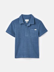 Joules Boys' Otto Blue Towelling Polo Shirt - Image 1 of 5