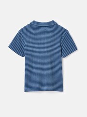 Joules Boys' Otto Blue Towelling Polo Shirt - Image 2 of 5