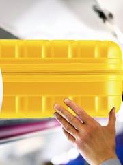 Amarillo - Maleta de mano rígida ligera con 4 ruedas de Flight Knight - Imagen 5 de 5